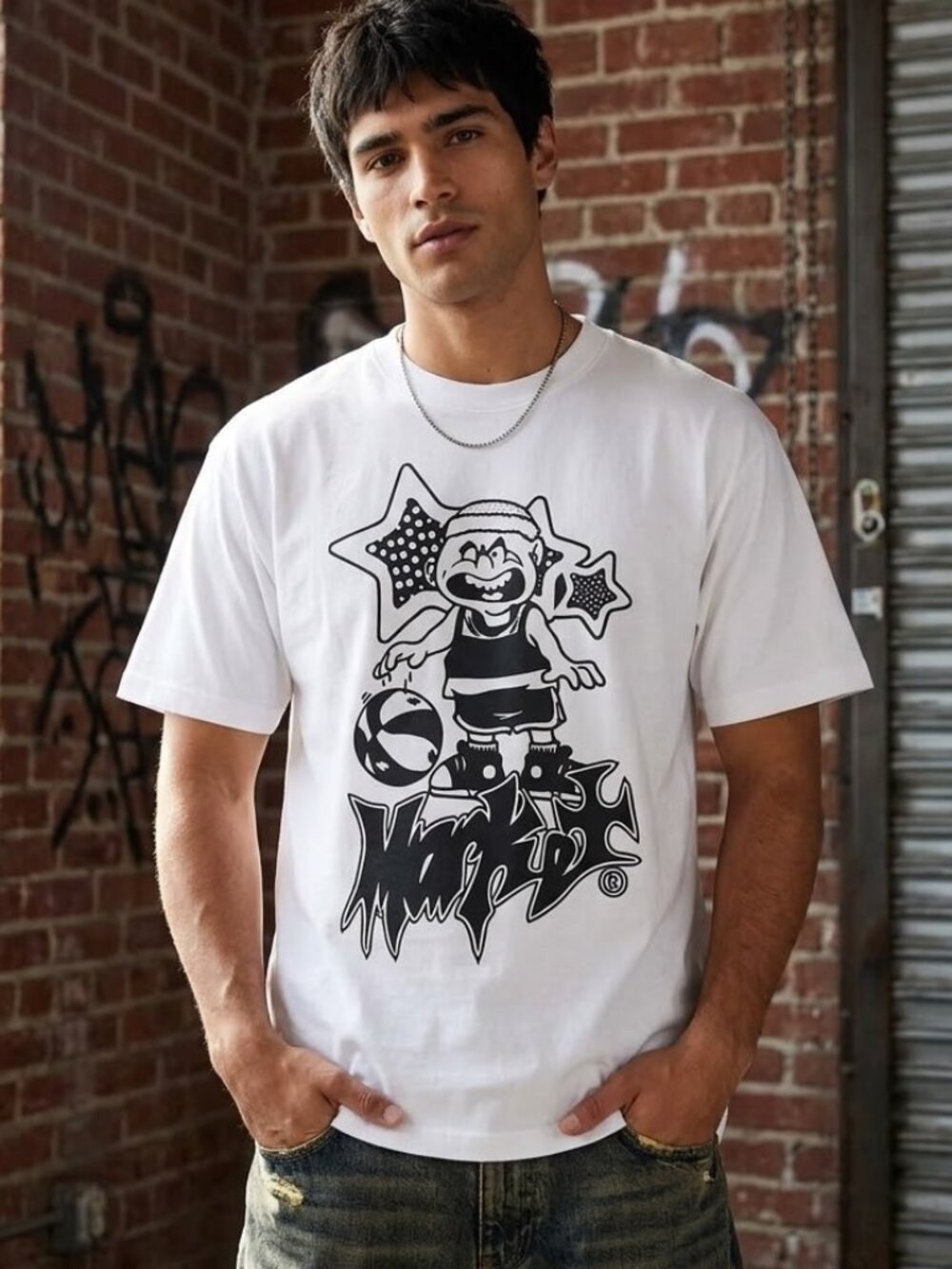 Market Studios Chinatown Market On The Court Tee Graphic T-Shirt Large